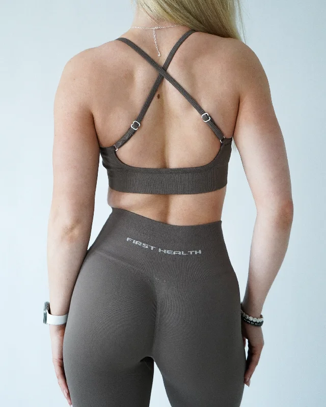 ENHANCE ADJUSTABLE SPORTS BRA - Cappuccino